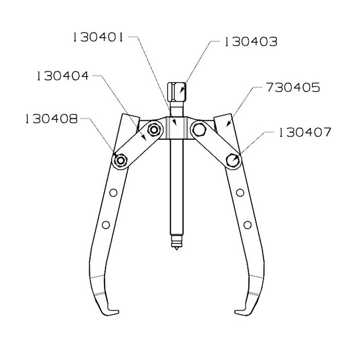 Forza Extractor Mecánico de 2 Patas 185x175 Forza Extractor Mecánico de 2 Patas 185x175